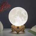 D5 Starry Moon Lamp 8Cm - LED Night Light with Stand, Perfect for Bedroom Decor and Gifts - Peak Desk Finds