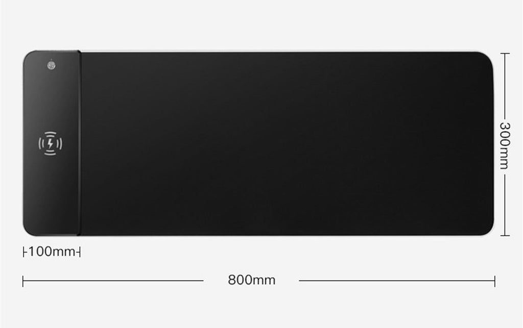 Wireless Charging RGB Luminous Mouse Pad - Peak Desk Finds