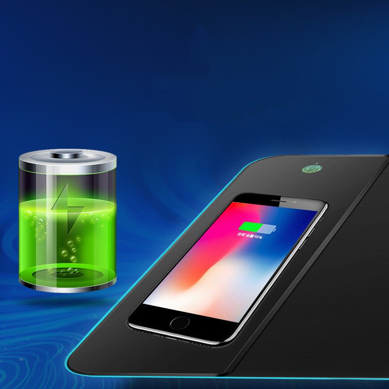 Wireless Charging RGB Luminous Mouse Pad - Peak Desk Finds