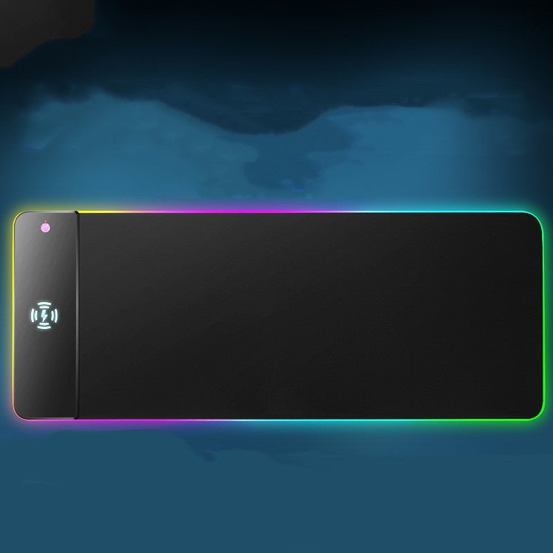Wireless Charging RGB Luminous Mouse Pad - Peak Desk Finds